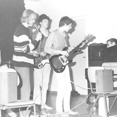 schoolband in gymzaal