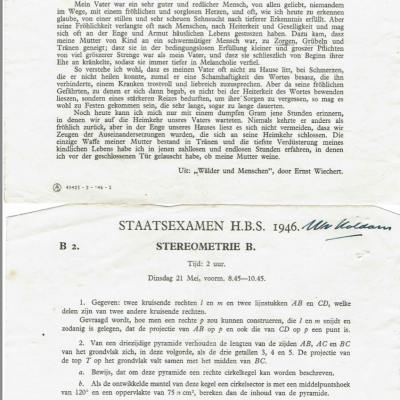 Wilko van Koldam - Examens 194600006